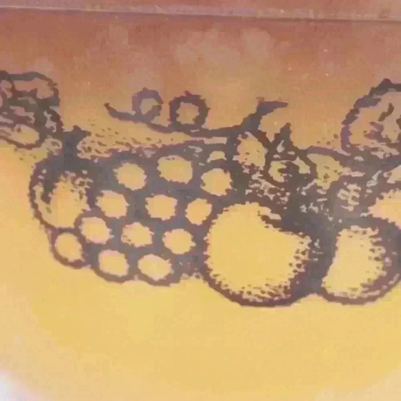 VINTAGE PYREX Old Orchard Mixing Bowls Nesting Lot of 2 60s 70s Brown 401 402 - Picture 10 of 16